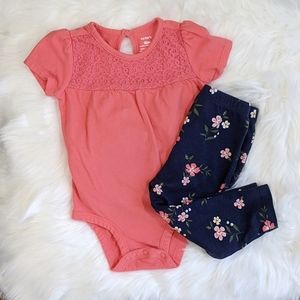 Onesie with Floral Pants